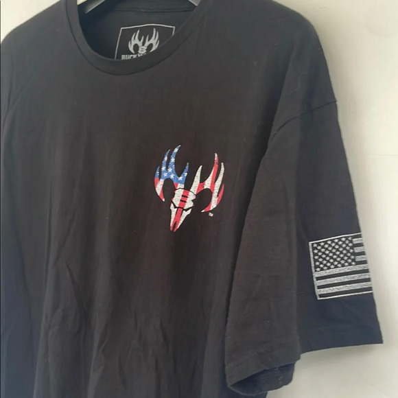 Buck Wear Men’s Never Give Up The Flight Black Tee XL - Picture 5 of 14